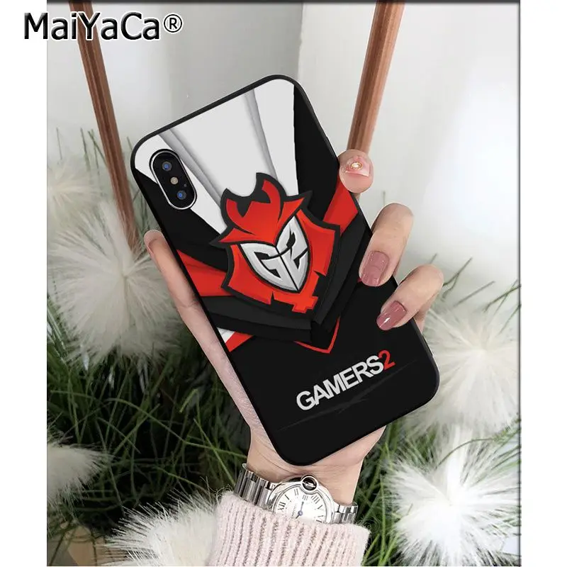 FHNBLJ G2 Esports Club TPU Soft Silicone Phone Case Cover for Apple iPhone 8 7 6 6S Plus X XS MAX 5 5S SE XR 11 11pro max Cover