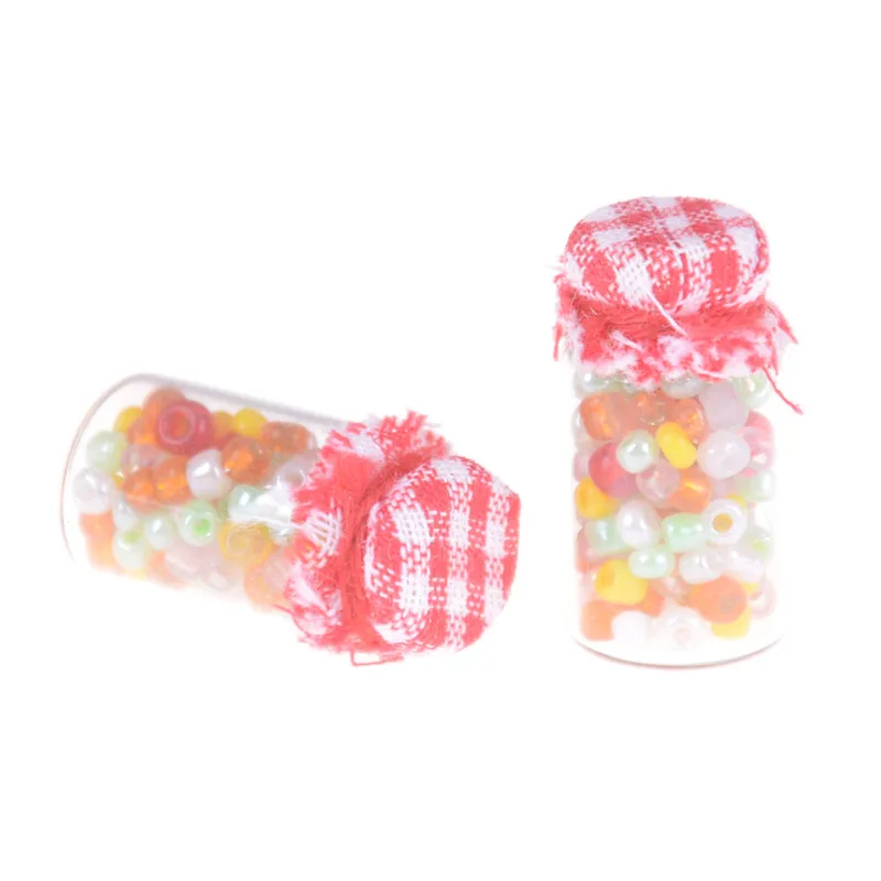 1/2/3/4Pcs 1/12 Dollhouse Miniature Accessories Mini Glass Seasoning Bottle Simulation Kitchen Food Model Toys 13