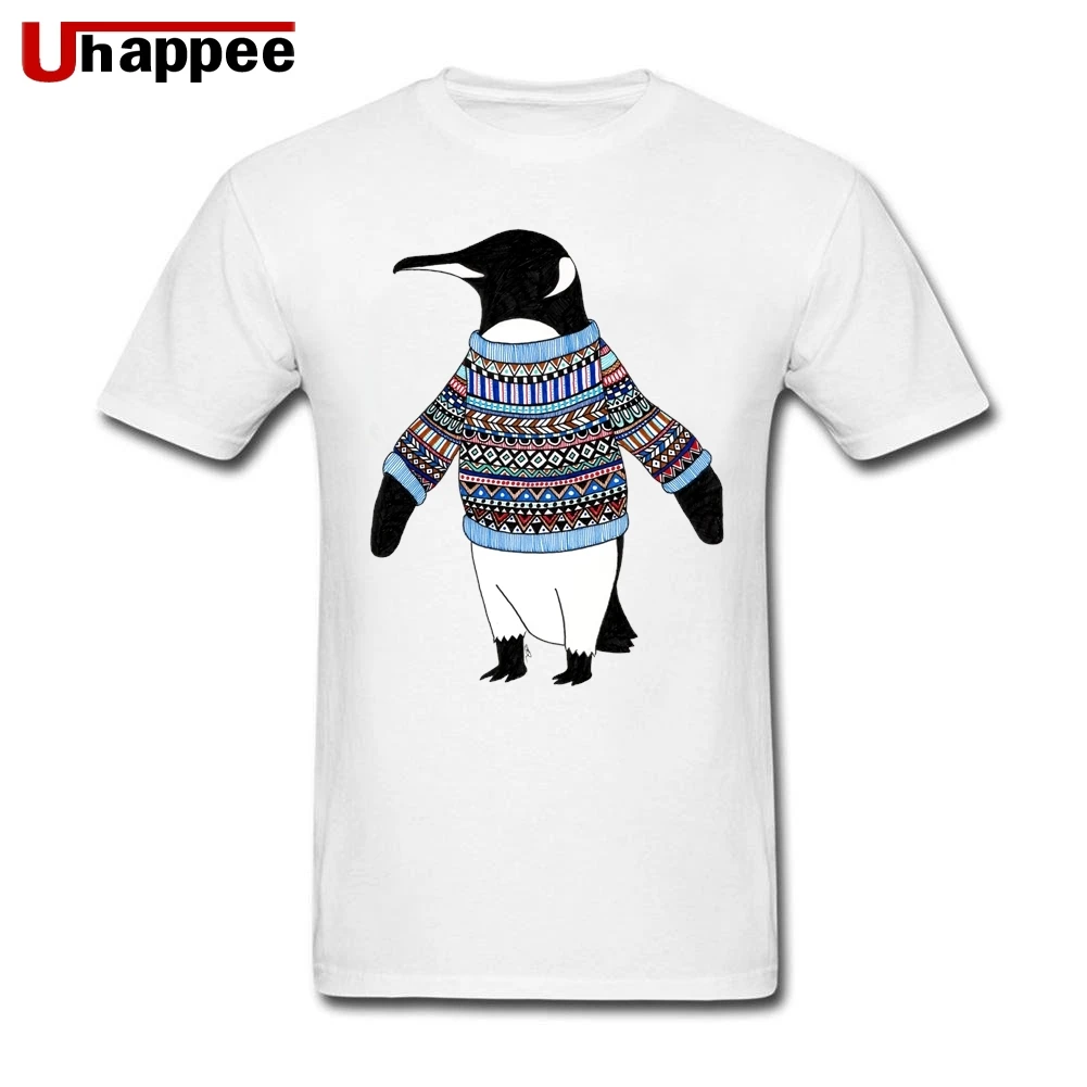 2019 модные популярные бренды пингвин в свитер футболки для мужчин негабаритных
