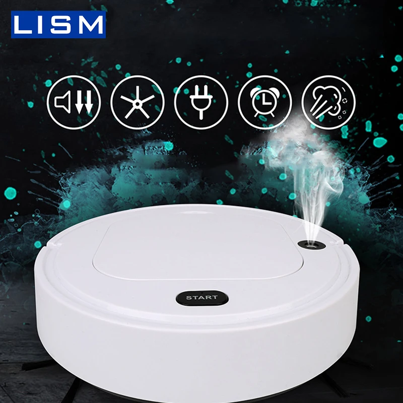 

Nano Spray Automatic Usb Charging Robot Vacuum Cleaner Home Smart Sweeping Robot 5 In 1 Washing Vacuum Cleaner
