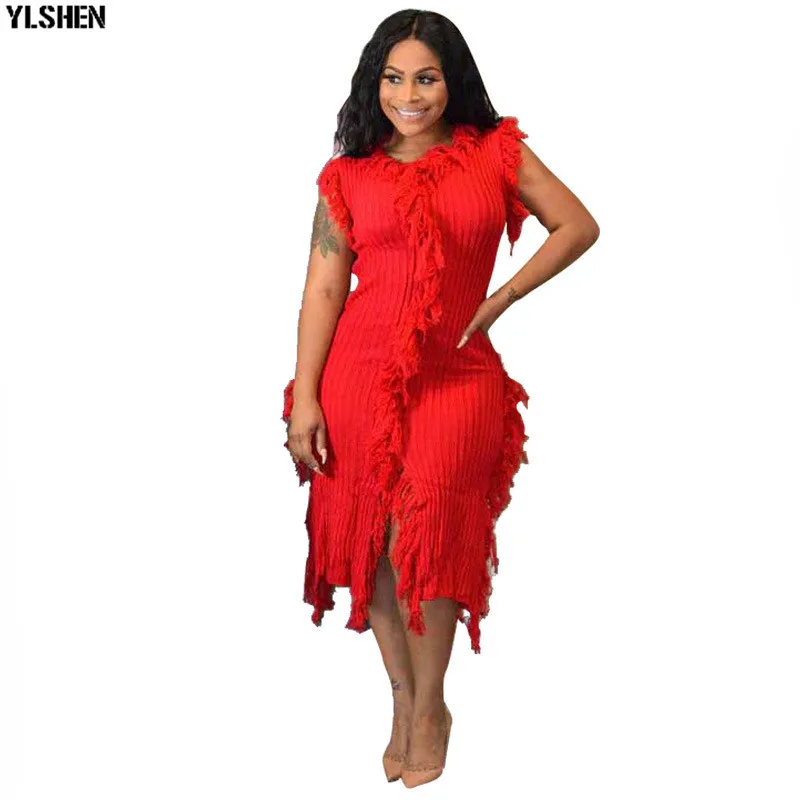 African Dresses For Women African Clothes Africa Dress Kint Tassel Dashiki Ladies Clothing Ankara Plus Size Robe African Dress 08