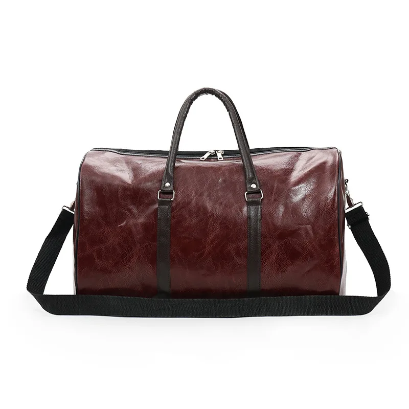 New Arrival Leather Travel Bags for Men Women Large Capacity Portable Female Male Shoulder Handbags Vintage Duffle | Багаж и сумки