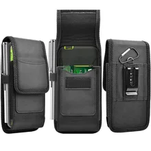 Mobile Phone Waist Bag Men Women Small Nylon Cell Phone Holster Storage Waist Fanny Pack Purse with Belt Loop Bum Bag 4 Size