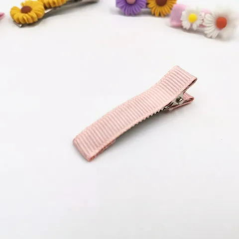 Fabric Covered Hair Clips 5/3.5cm Hairpin Base Diy Baby Kid Girls Bow Hairpins Setting for Jewelry Making Hair Accessories