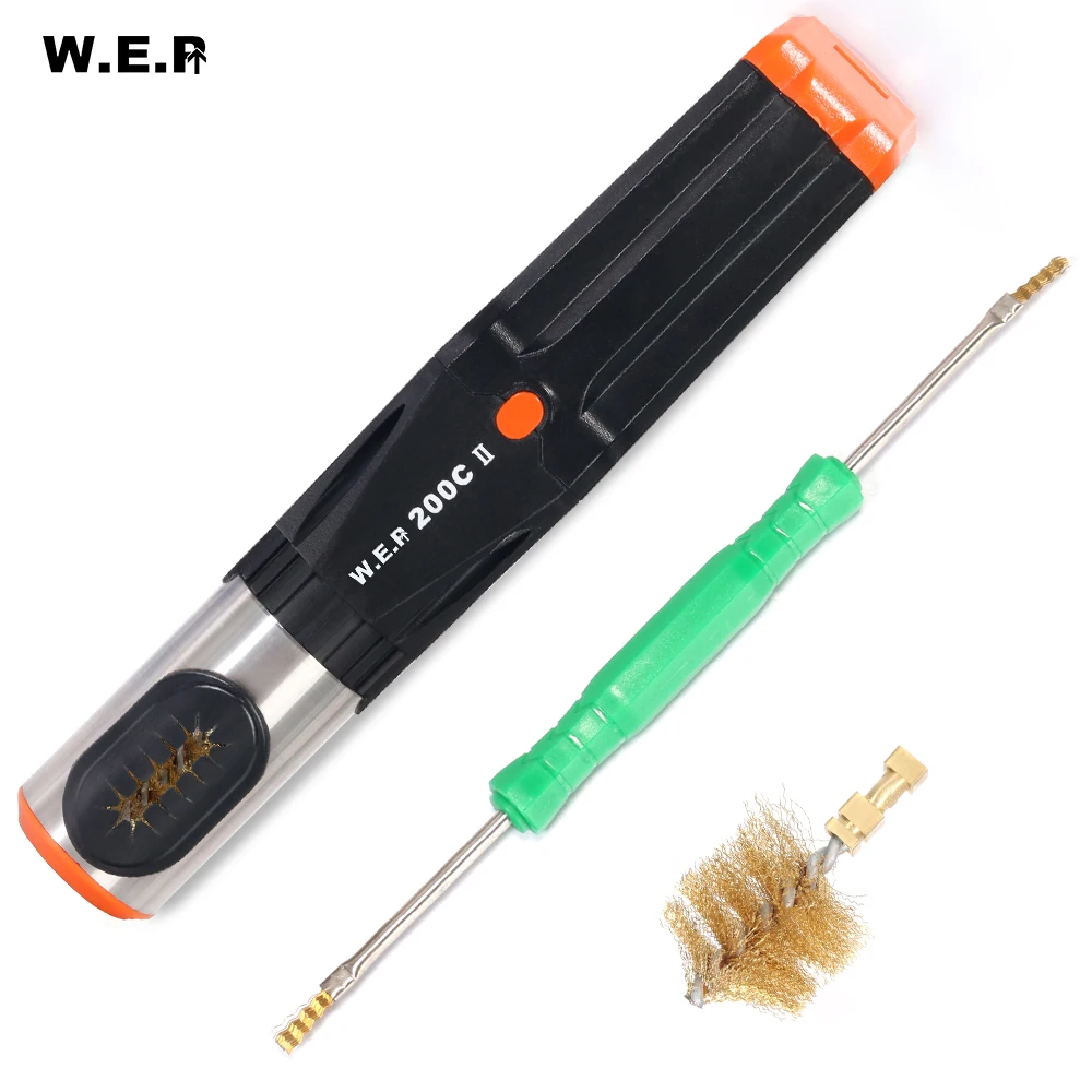 WEP 200C II Automatic Soldering Iron Tip Cleaner Soldering Station Iron