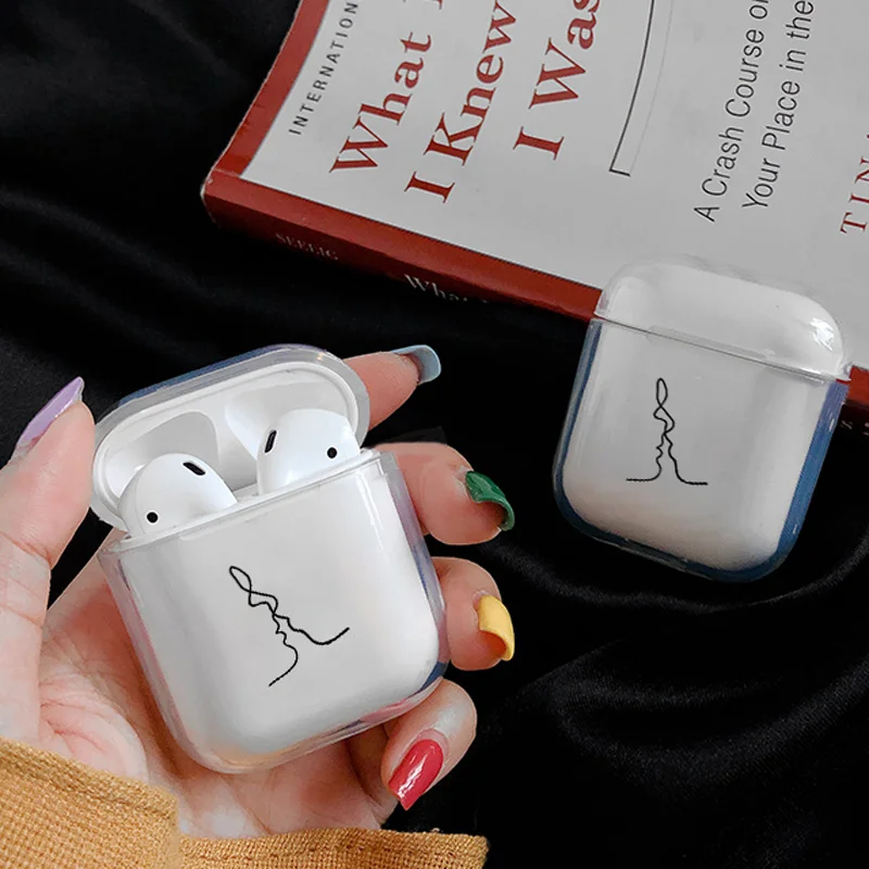Мягкий мультяшный Чехол Air Pods для Apple airpods, роскошный простой прозрачный чехол Airpods в Bluetooth, аксессуары для наушников