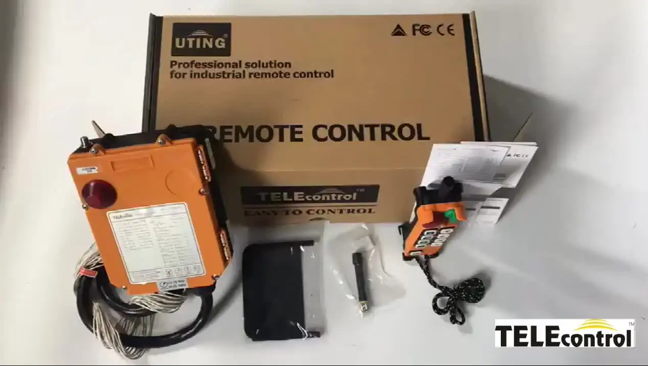 US $374.00 UTING Wireless Industrial F2410D 2 Steps Wireless Radio Remote Control Leading Manufacturer And Supplier