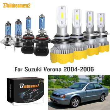 

Buildreamen2 4 X 9005 H7 Auto LED Halogen Headlamp Light Car Headlight High Low Beam 12V For Suzuki Verona 2004 2005 2006