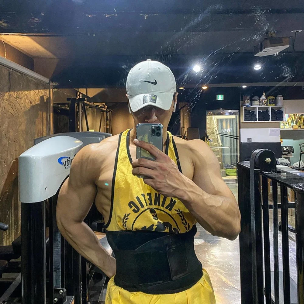 Gyms Tank Tops Men Elastic Cotton Vest O-Neck Gyms Tank Top Men Sleeveless Shirts Muscle Men Fitness Tops