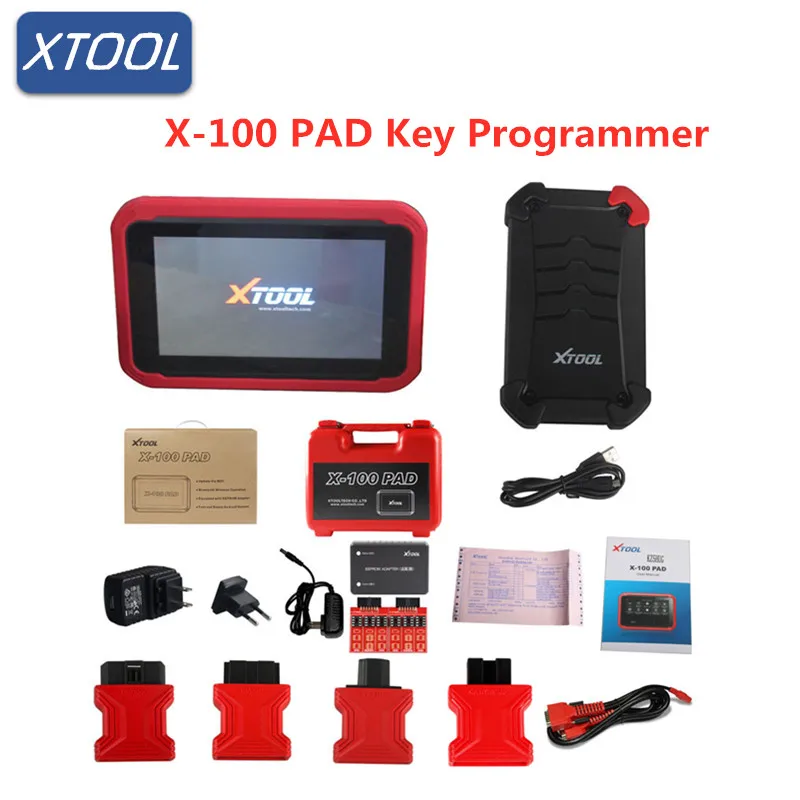 Оригинальный xtool X-100 PAD Tablet Ключевые программист с адаптер ЭСППЗУ xtool X100 PRO X-100 X 100 PRO Auto Key Программист X100 PAD