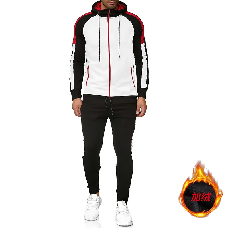 

New 2020 Men Fashion Mens Sweat Suits Sweatpants Men Outfit Set Sports Casual Suit