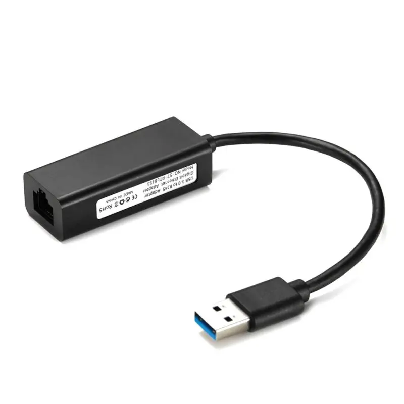 Адаптер USB для Ethernet(USB 3,0 для Ethernet/USB 3 для Ethernet/USB для Gigabit Ethernet/USB для RJ45) Поддержка 10/100/