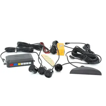 

LED Reversing Radar Crescent Buzzer 4 Probe Car LED Screen Blind Spot Detection System Parktronic Sensors Detection