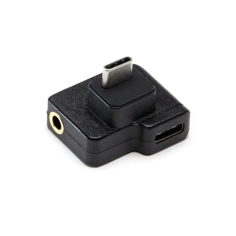USB-C адаптер для CYNOVA DJI Osmo экшн микрофон аудио внешний 3,5 мм крепление для микрофона разъем TRS DJI Osmo экшн аксессуары
