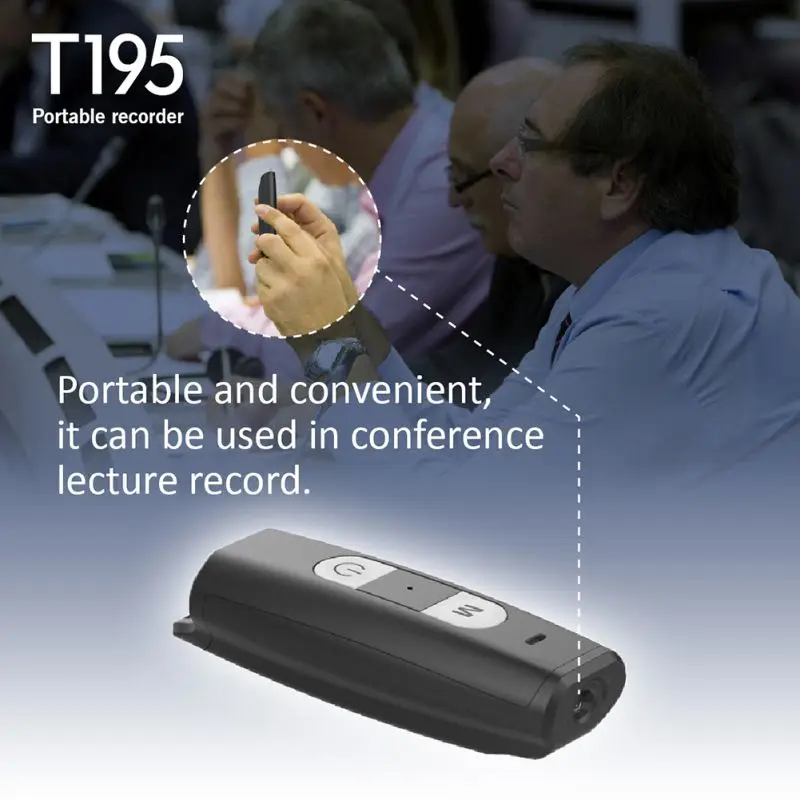 T195 Mini Camera DV 1080P Voice Recorder Pen Camcorder For Home Office Support 64GB TF Card