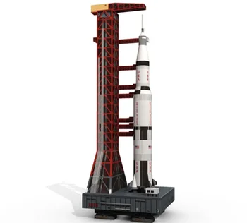 

Candice guo! 3D puzzle paper model DIY toy USA Saturn V carrier rocket launcher hand work decoration birthday Christmas gift 1pc