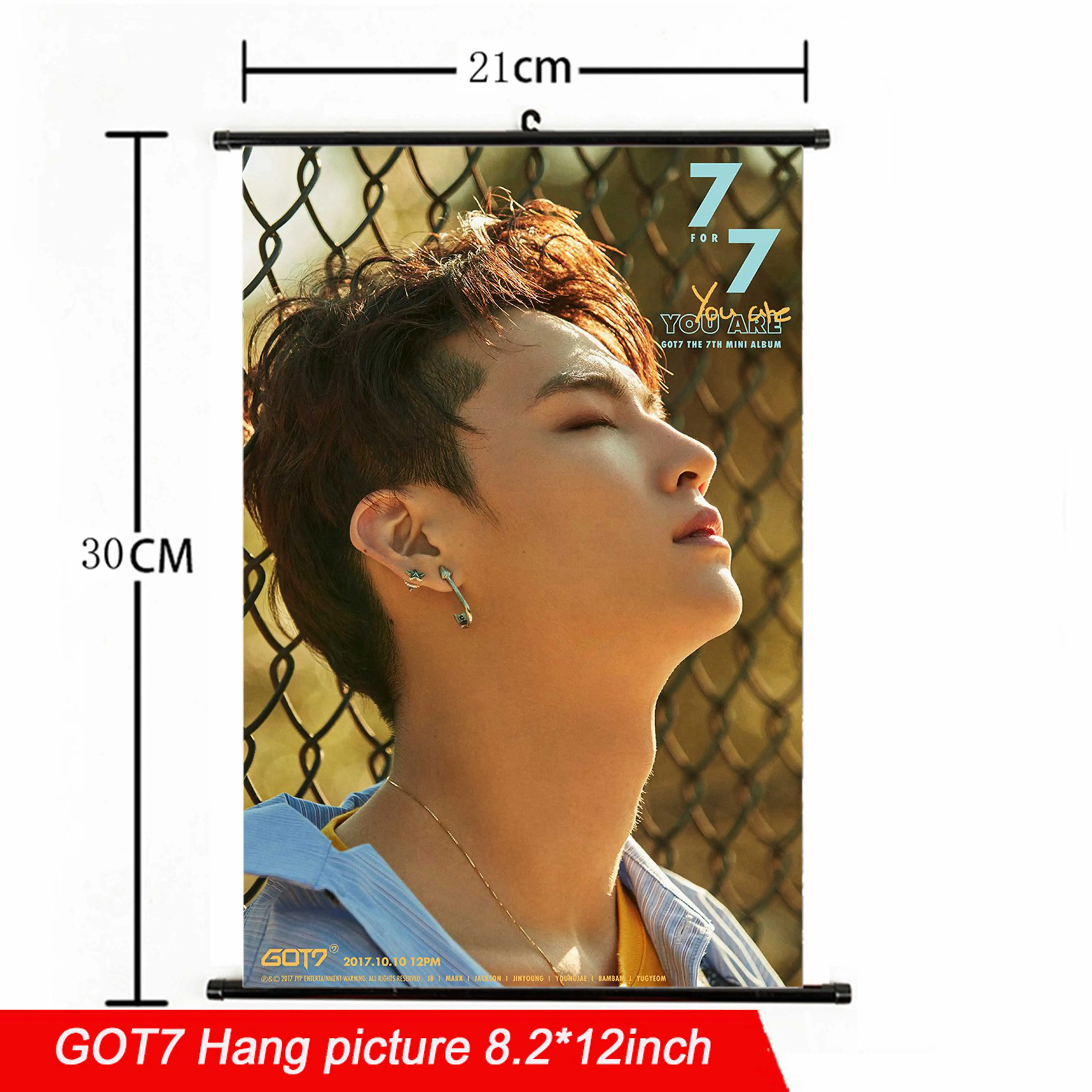 Мода Kpop GOT7 повесить картину 21*30 см Ткань плакат альбом высокое качество GOT7 альбом повесить фото для поклонников Коллекция подарков
