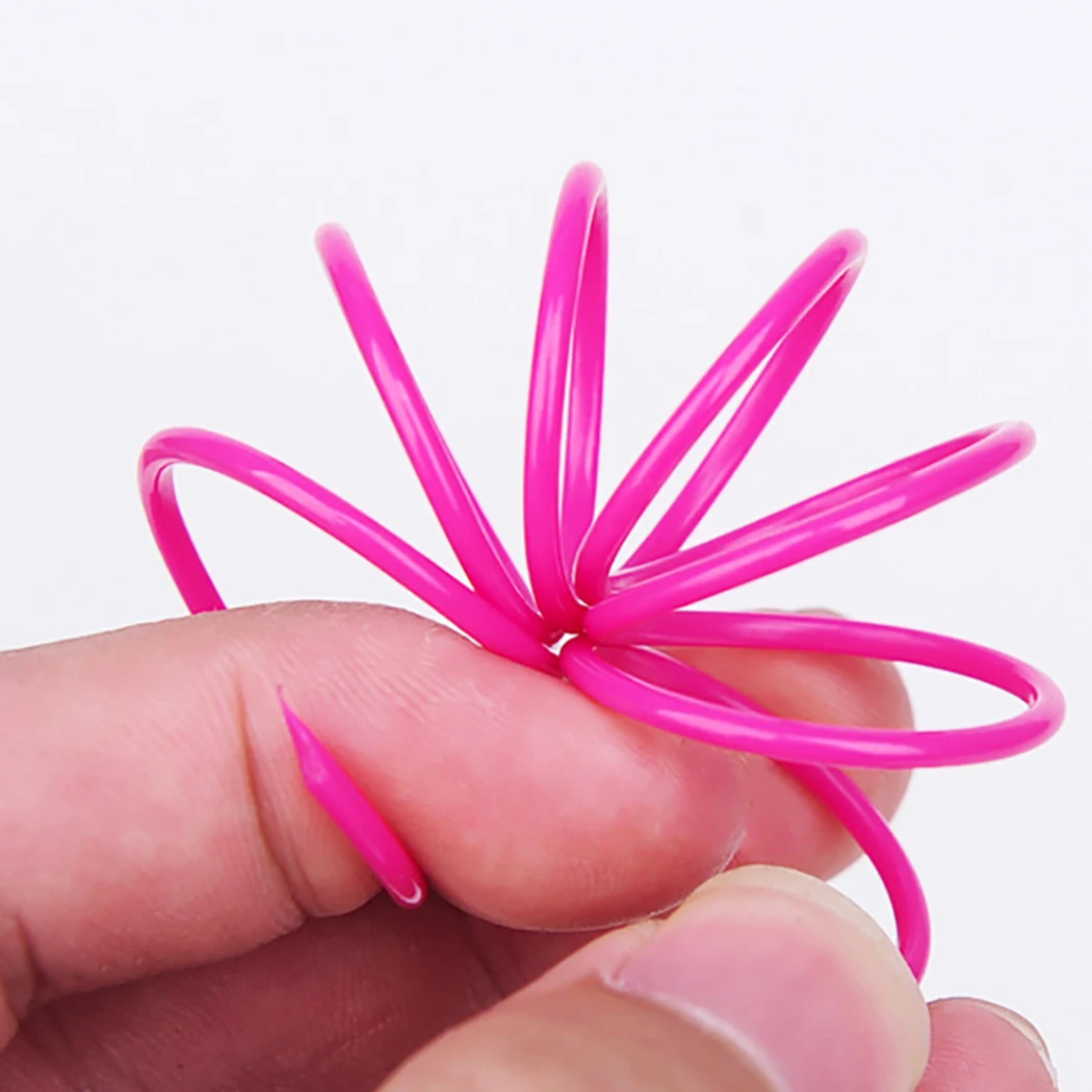 20Pcs Cat Spring Toy Plastic Colorful Coil Spiral Springs Pet Action Wide Durable Interactive Toy Flexible Cat Coil Toy Pet Tool