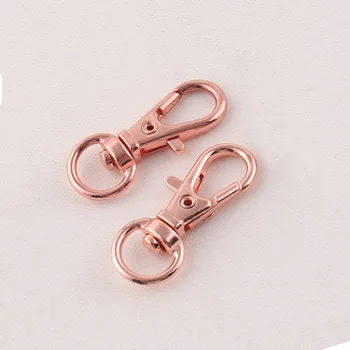 

50pcs 9mm Metal Carabiner Clip Swivel Lobster Clasp Dog Buckles Keychain Hook Buttons DIY Sewing Bags Hardware Accessories