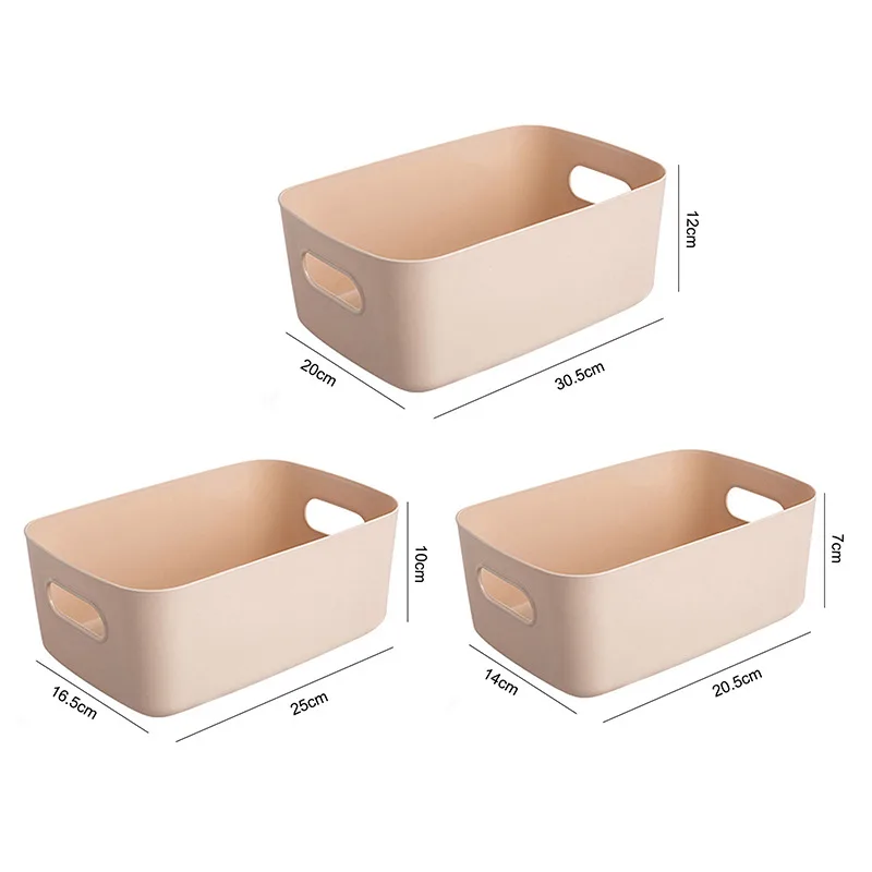 Plastic Storage Box Desktop Sundries Cosmetic Basket Make Up Jewelry Storage Case Sundries Table Container Storage makeup