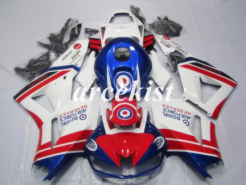 Литьевая Форма ABS мотоцикл обтекатели комплект подходит для CBR600RR F5 13 14 15 16 17 CBR600 2013 тела набор красный repsol