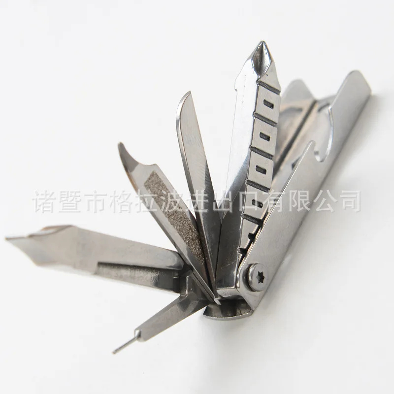Camping Outdoor Portable Mini Folding Multi Function nail clippers keyring Knife Screwdriver Pocket Tool Set fashion Keychain