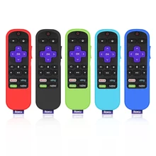 Caso protetor para tcl roku tv vapor vara 3600r remoto, silicone capa à prova de choque controle remoto pele, anti deslizamento univer
