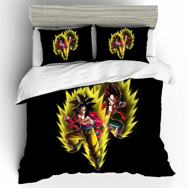 Dragon Ball Комплект постельного белья King size домашний текстиль постельное белье Ropa De Cama Свадебные Sabanas Комплект постельного белья Lencol Cama Casal постельное белье