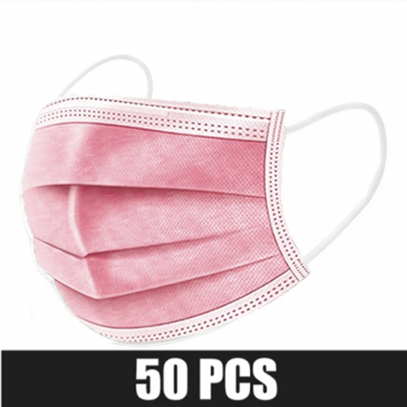 50PCS Mask Pink