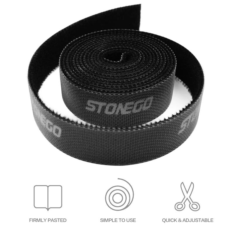 STONEGO USB Cable Winder Cable Organizer Ties Mouse Wire Earphone Holder HDMI Cord Free Cut Management Phone Hoop Tape Protector