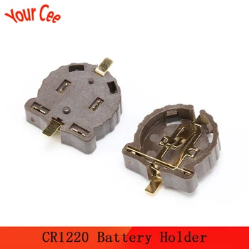

20pcs/LOT CR1220 button battery holder 3V button battery holder SMD package plating temperature