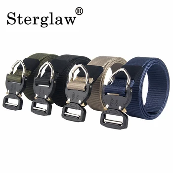 

110-130*3.8cm New hot men's tactical belt military nylon belt men's outdoor multi-functional training belt high quality men belt