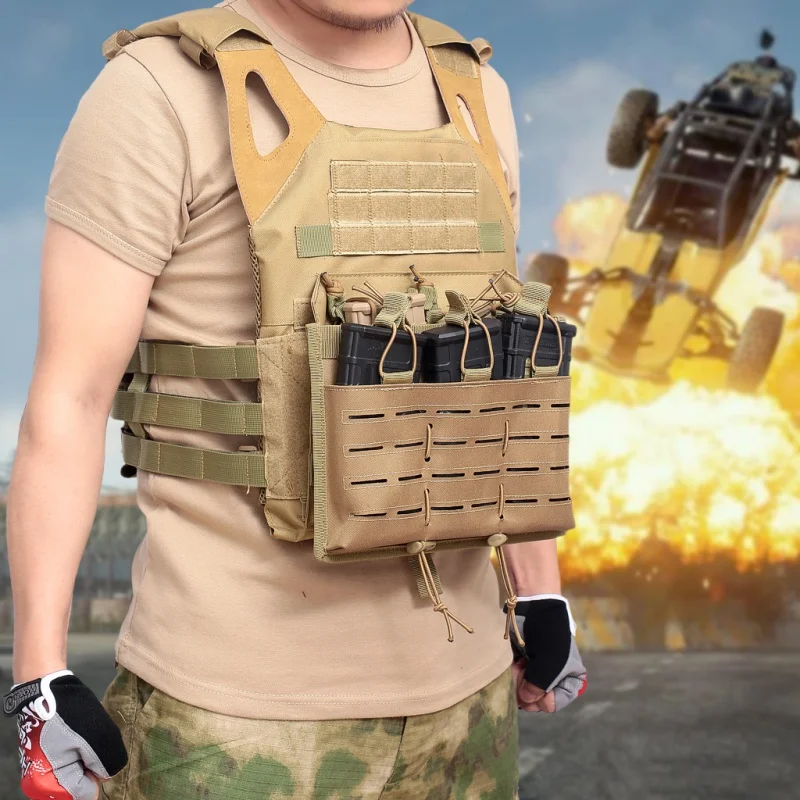 Открытый Пейнтбол Molle Чехол тактический Molle подсумок Открытый Топ тройной страйкбол мешок Охота кобура для стрельбы пистолет сумка