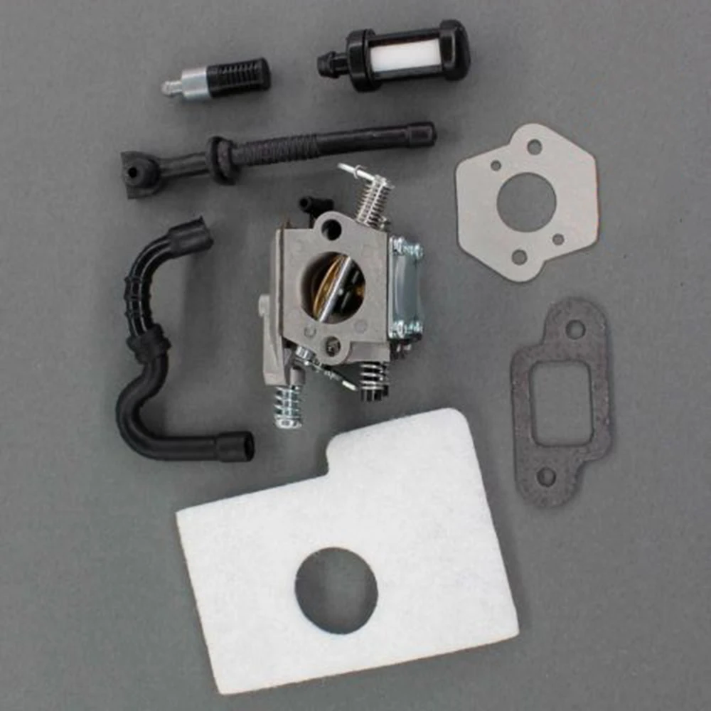 Карбюратор Carb для Stihl MS180C MS170 MS180 017 018 бензопила воздушный фильтр настройка Комплект Ремонт Часть трафаретная печать