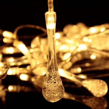 

ICOCO 20 LED Solar Energy Acrylic Water Drop Light String Christmas Decorative Light