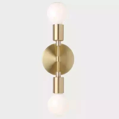 

Brass Lighting - Industrial Vintage copper Wall Lamp Retro double heads Antique brass Light E26/E27 For bedroom reading of Art