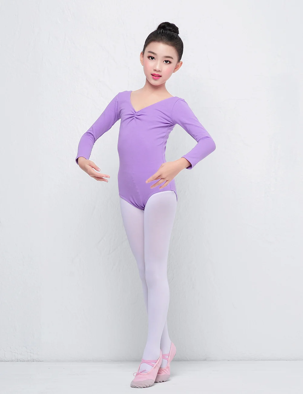 Ballet Leotards Kids Gymnastics Leotard Girls Dance Bodysuit Dancewear Dance Costumes Toddler Cotton Dance Leotard Short Sleeves