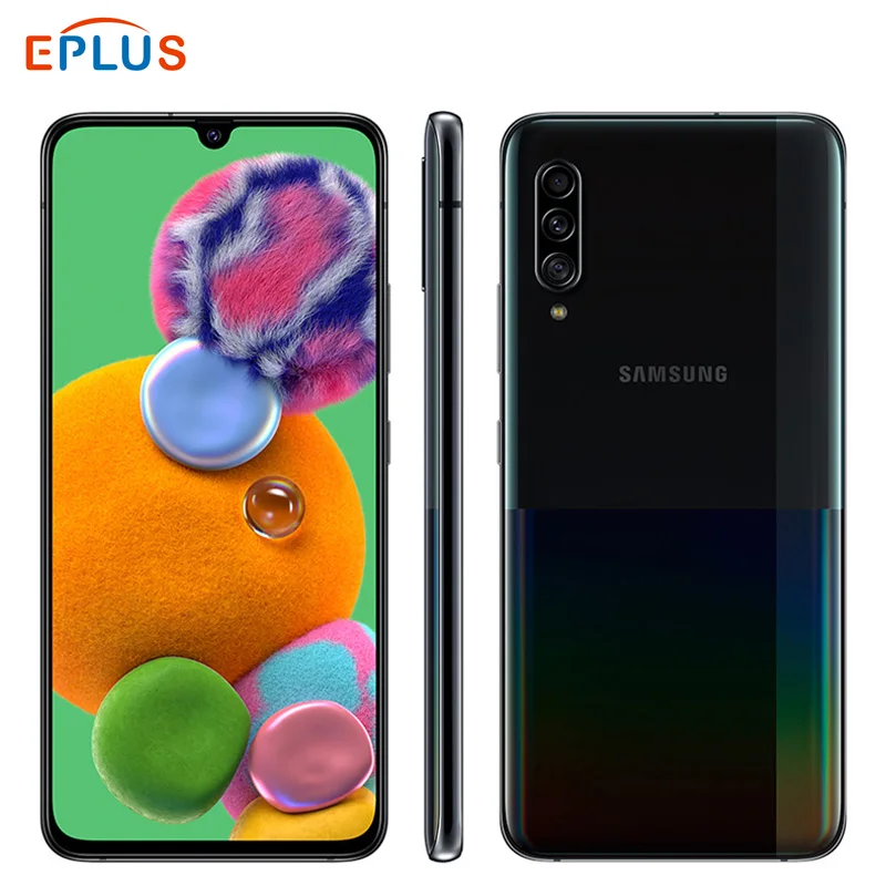 Мобильный телефон samsung Galaxy A90, 5G, Snapdragon 855, 8 ГБ ОЗУ, 128 Гб ПЗУ, A9080, 6,7 дюймов, 48мп, тройная камера, 4500 мА/ч, NFC, 5G, смартфон