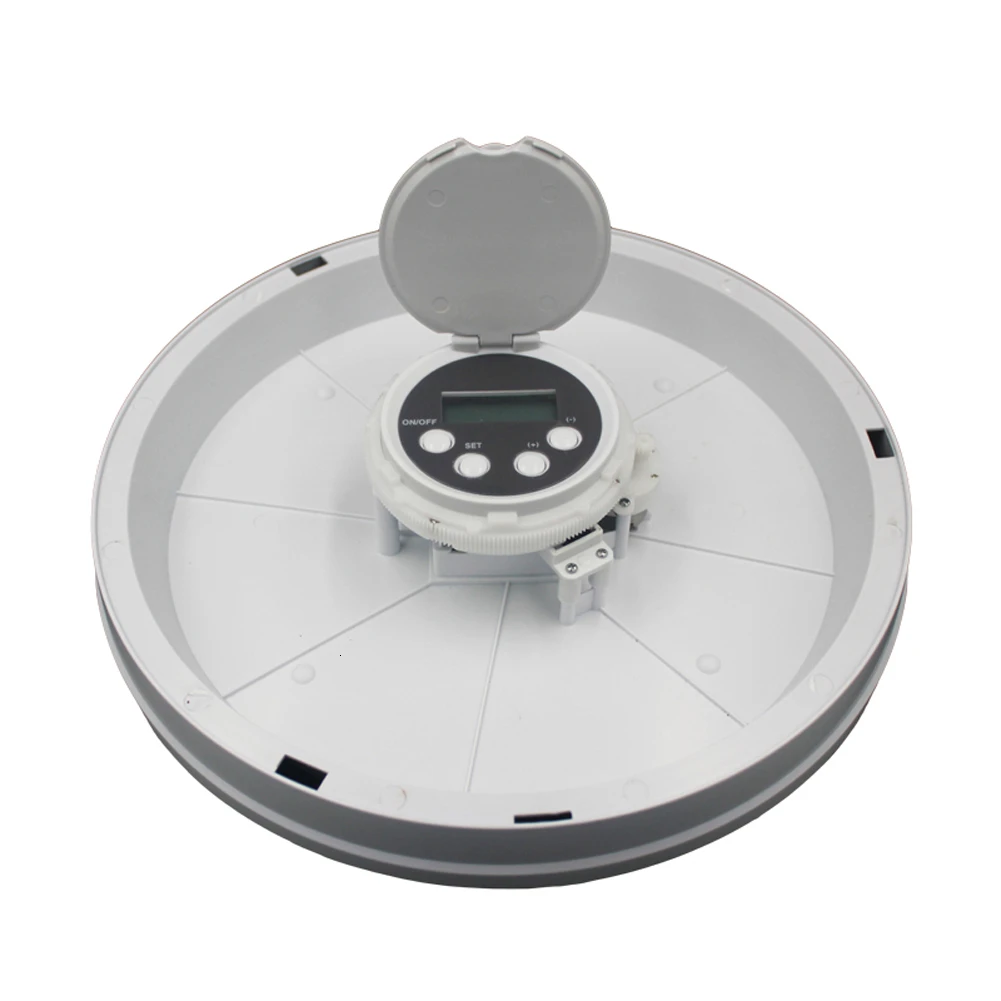 Автоматическая синхронизация Pet Feeder lcd 6 решеток сухой влажный дозатор для еды с голосовым напоминанием отсеки для еды для собак, кошек, маленьких животных