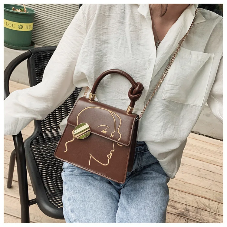 

Mini Leather Crossbody Bags For Women 2019 All-match Chain single shoulder bag messenger bags handbag
