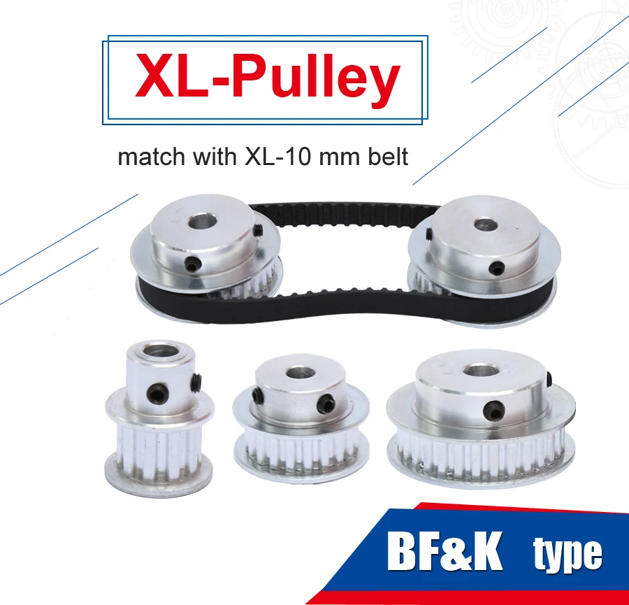 XL Type XL30T Aluminum Timing Belt Pulley 30 Teeth 20mm Bore for Stepper Motor 