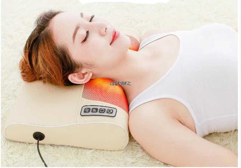 Новый массажный затылочный массаж шеи устройство многофункциональная Массажная подушка Электрический домашний комфорт