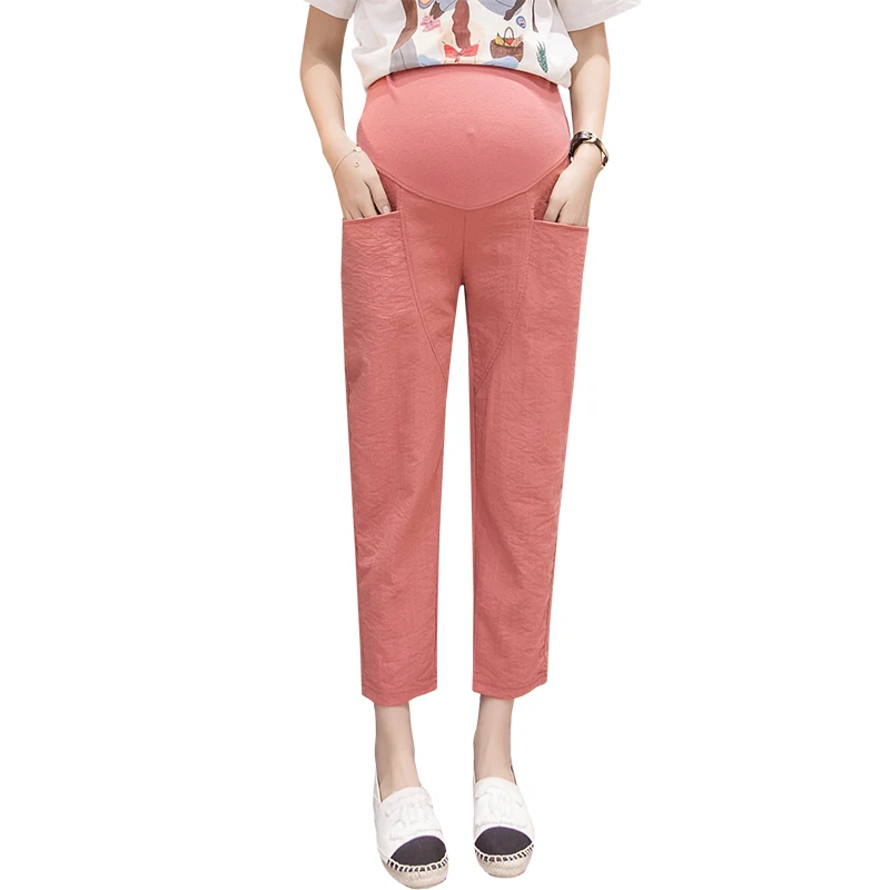 Length Summer Thin Linen Maternity 