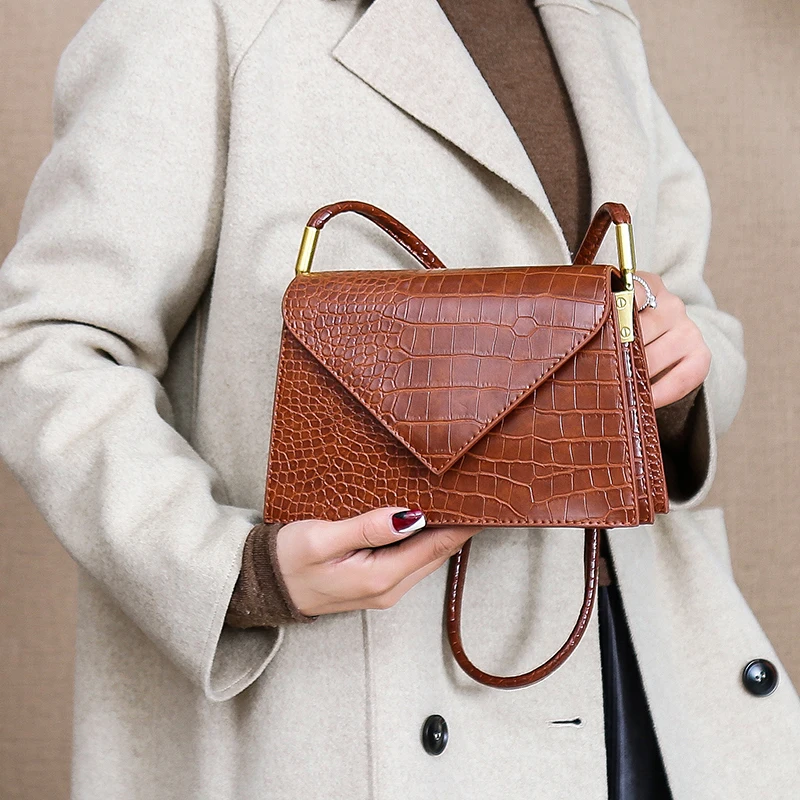 

Mododiino Stone Pattern Flap Bag Luxury Women Bags Designer High Quality PU Leather Shoulder Bags Lady's Messenger Bags DNV1409