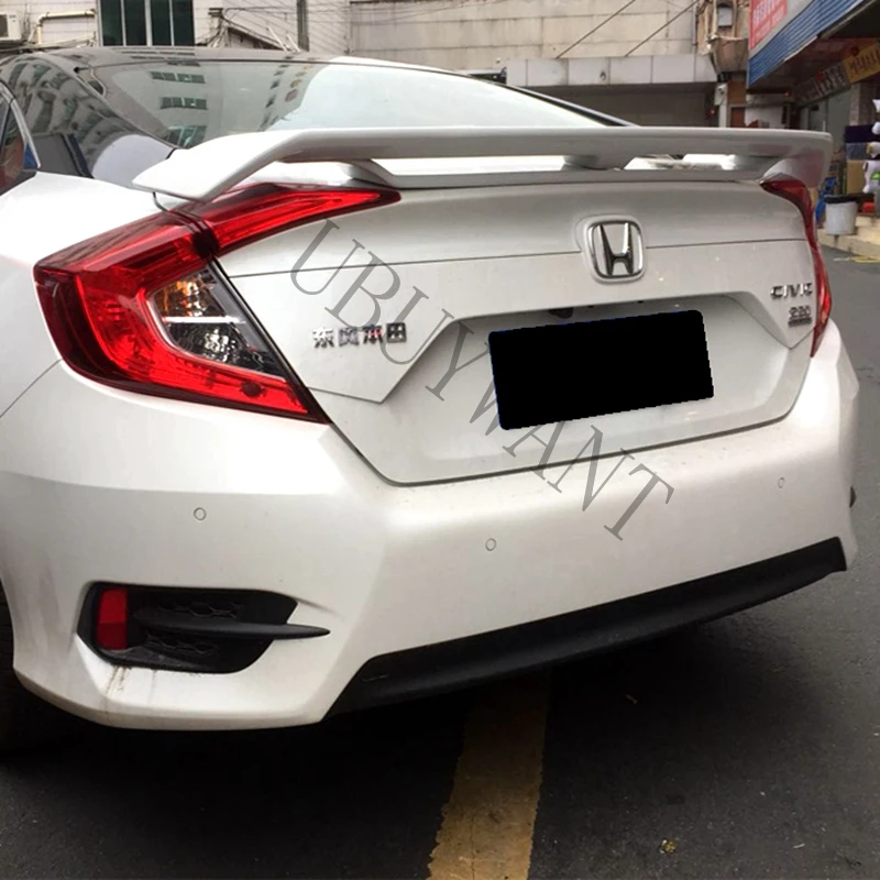 Для Honda Civic 10th украшение автомобиля высокое качество АБС пластик задний спойлер багажника задний Багажник крыло автомобиля Стайлинг