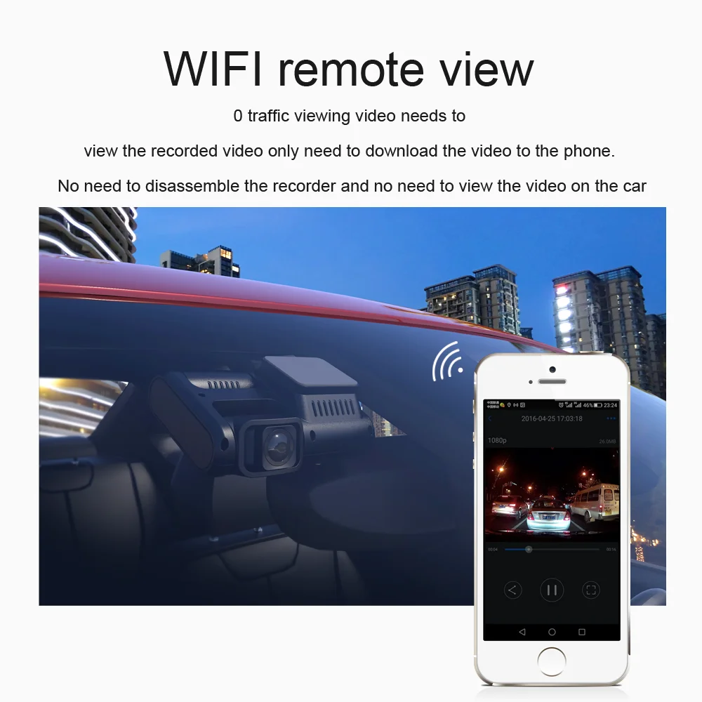 Aiba J07 2160P 4K видеорегистратор встроенный GPS Wi Fi двойной объектив автомобильный 24