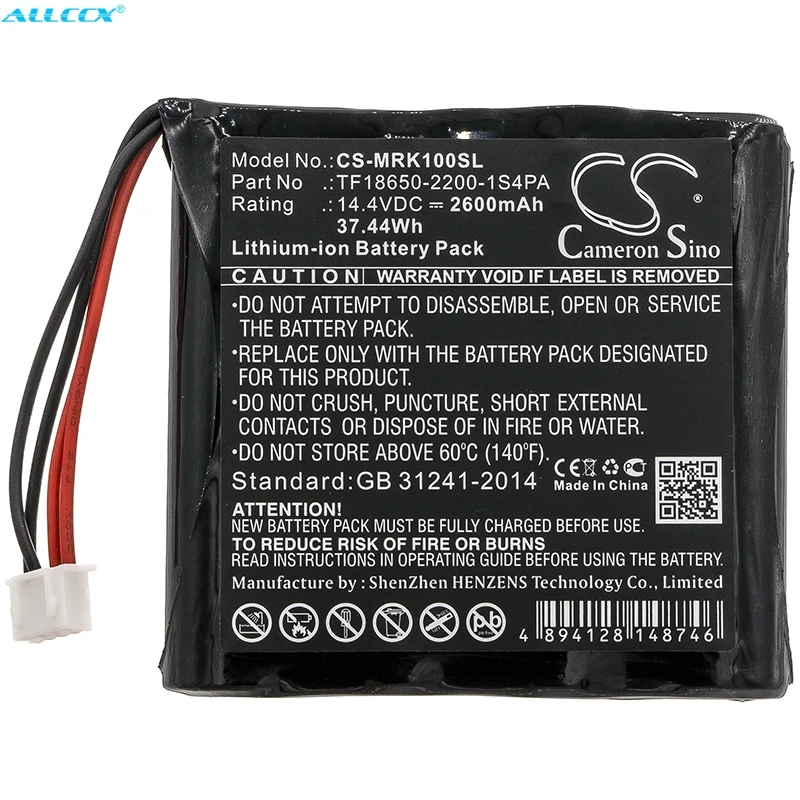 Tf18650-2200-1s4pa para Marshall Cameron Sino Bateria Kilburn 2600 Mah