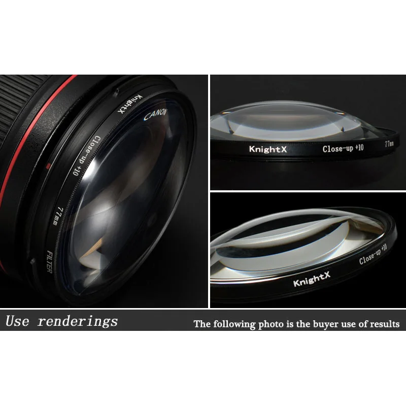Camera Lens Filter KnightX Macro Close Up 10+ For Canon Eos Sony Nikon 49mm-67mm