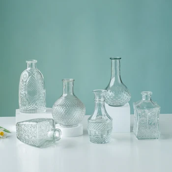 

Flower Glass Vase Creative Gradient Dried Insert Desktop Terrarium Jewelry Decoration Plant Holde Terrarium Glass Containers