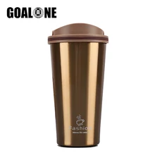 Дорожная кофейная кружка GOALONE 500 мл, термос из нержавеющей стали, портативная вакуумная колба, Изолированная бутылка для воды, BPA, еда, термо